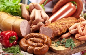 sausage ham & hot dog